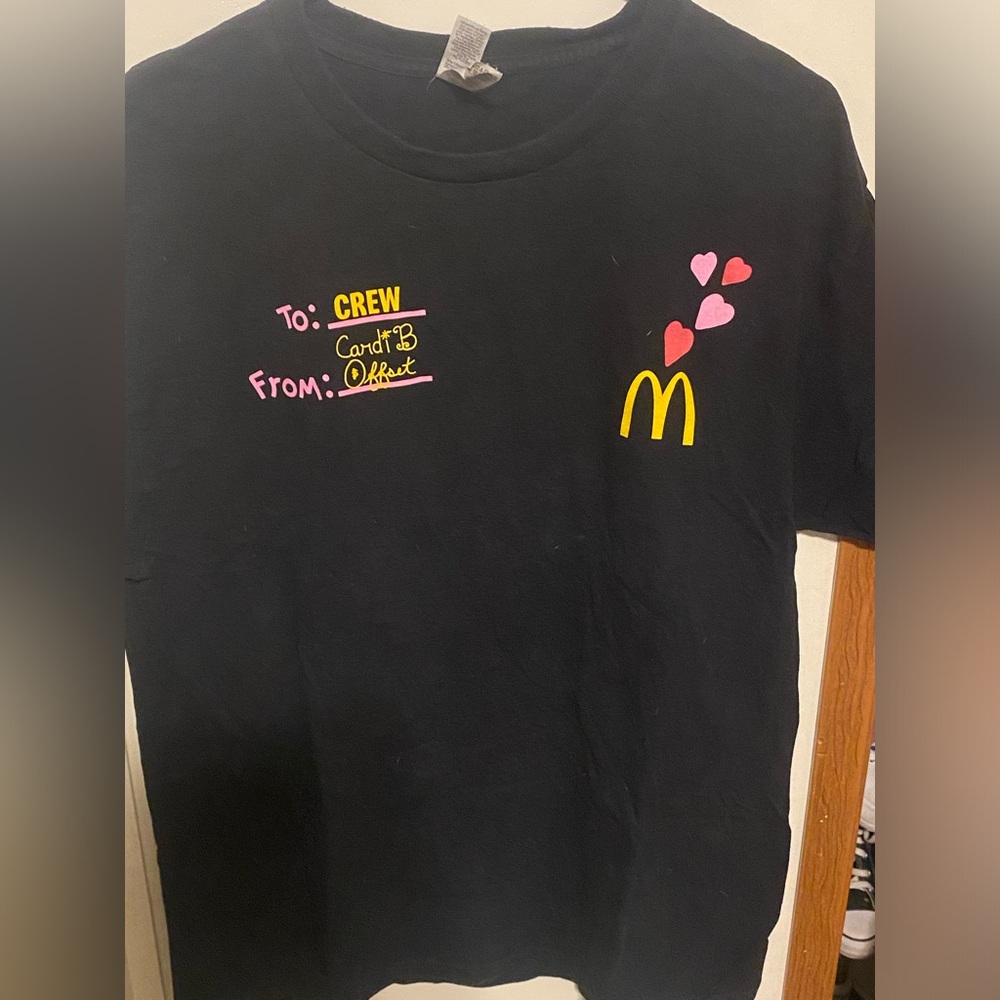 Cardi B & Offset McDonald’s Crew Shirt (2)